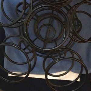 Wrought Iron Wine Rack.